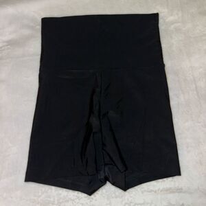 Natalie Dancewear Womens High Rise Stretch Shorts Solid Black No Size GUC